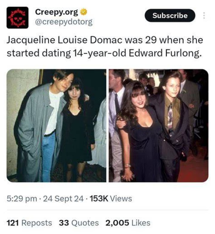 Edward Furlong And Jacqueline Domac: A Complicated Relationship
