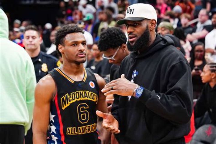 Peyton Gelfuso And LeBron James