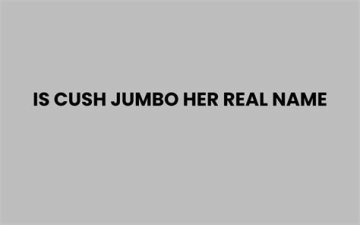 Unveiling The Truth Behind "Is Cush Jumbo Her Real Name?"