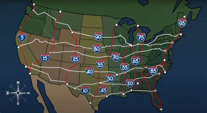 What interstate goes through the most states?